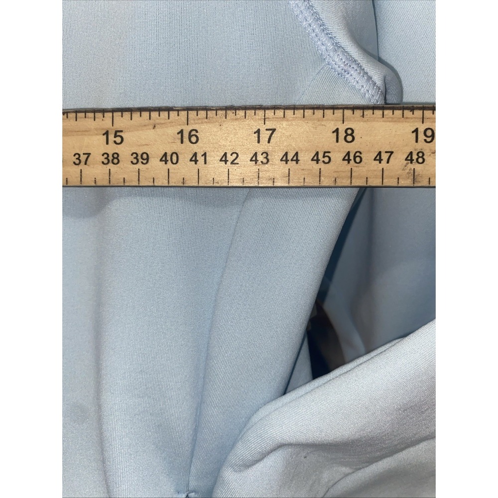 Adidas Womens L Jacket Full Zip ClimaWarm Fitted Powder Blue Athletic - Picture 7 of 12